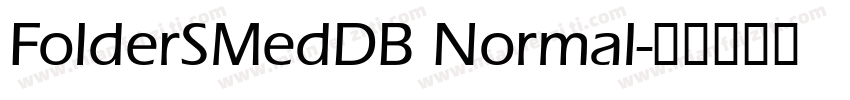 FolderSMedDB Normal字体转换